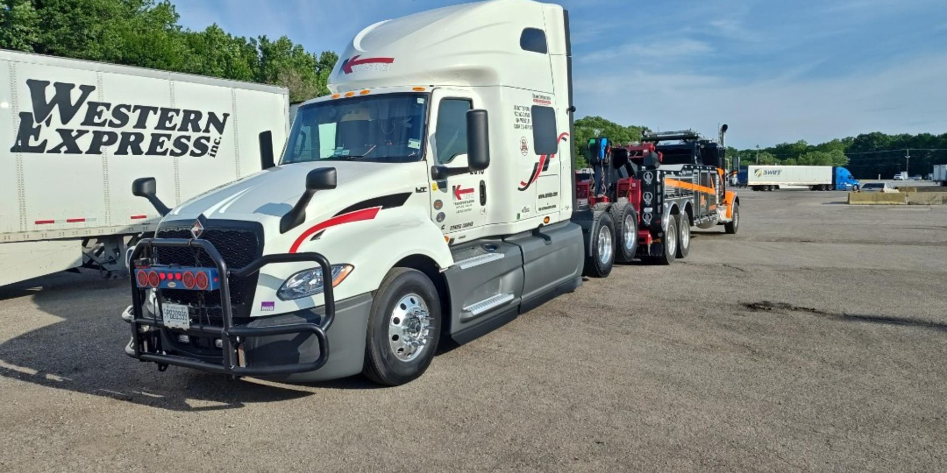 Heavy-Duty Semi-Truck Transport from Benton Harbor to Kalamazoo Image