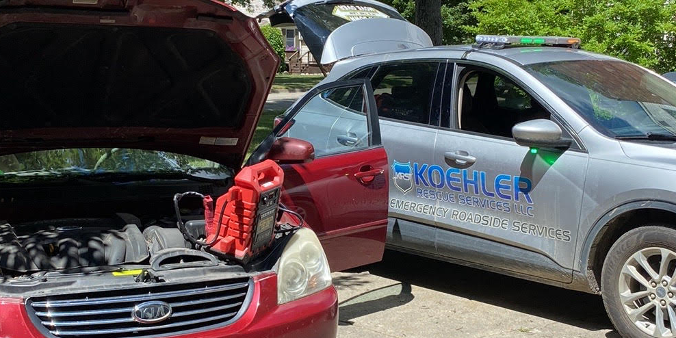 Jump Start Service Near You | 24/7 Roadside Assistance | Koehler Rescue Services Image