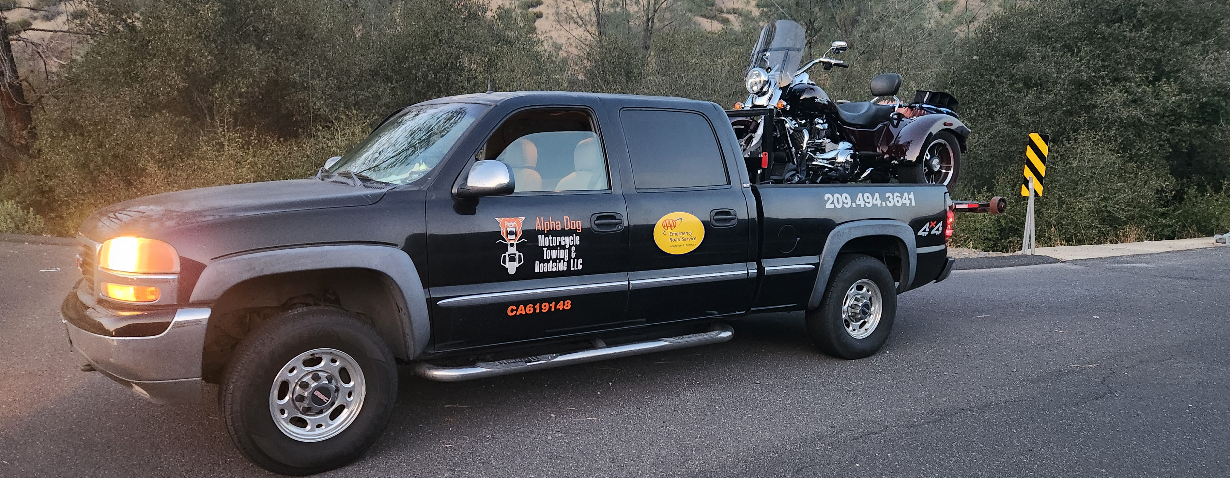 Alpha Dog Motorcycle Towing and Roadside Llc Towing.com Profile Banner