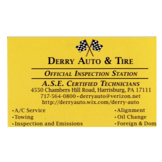 DERRY AUTO & TIRE logo