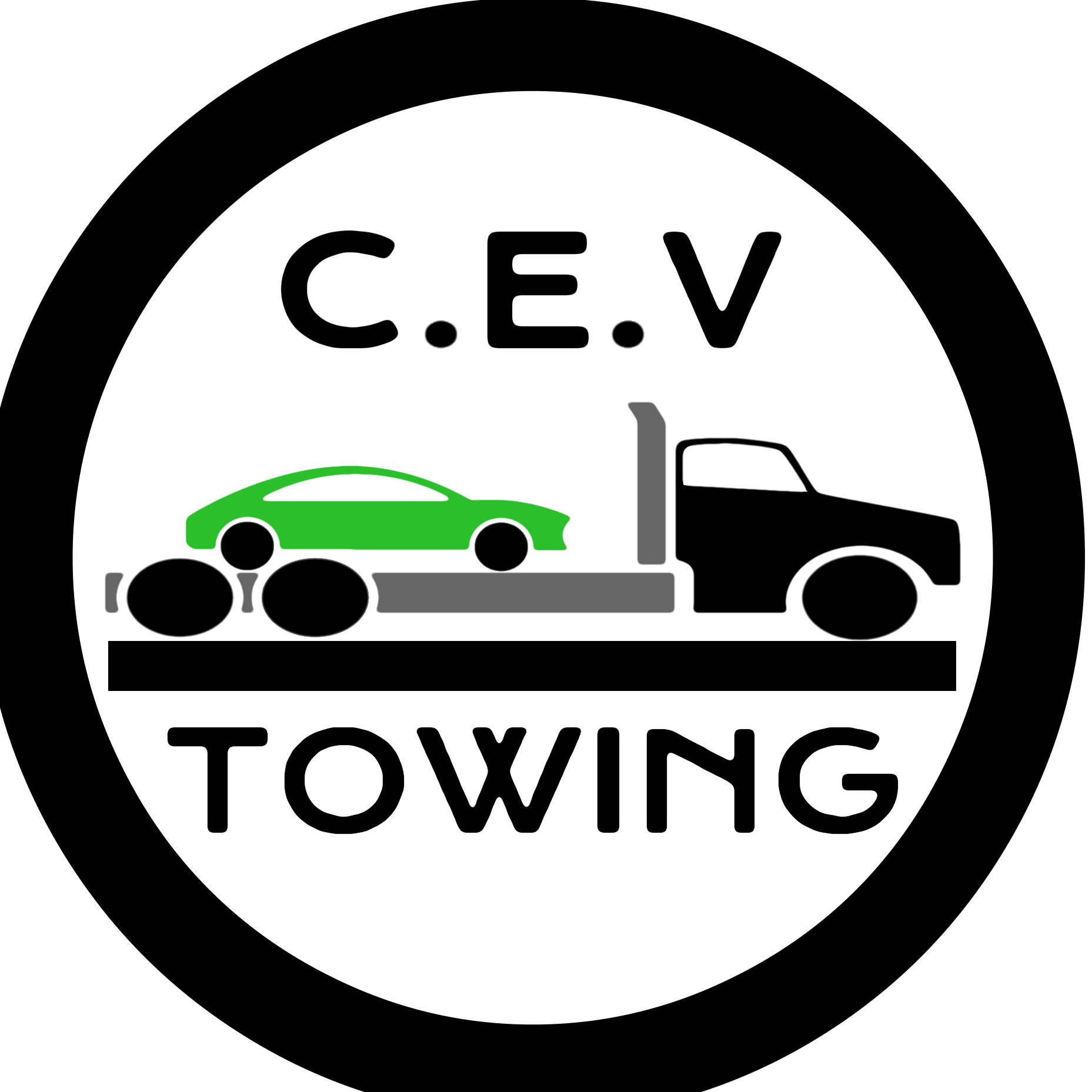 C.E.V. Towing Logo