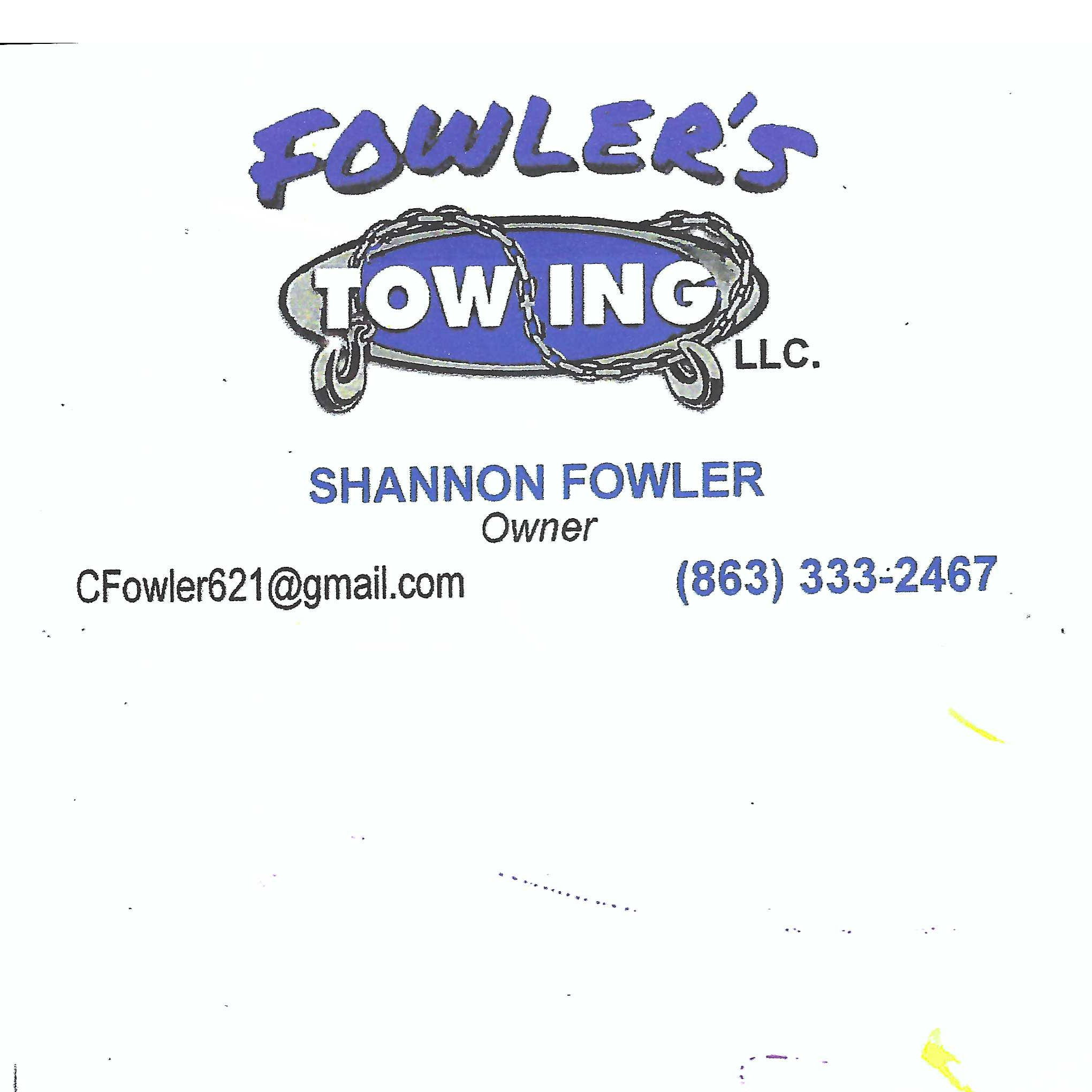 Fowlers Towing LLC logo