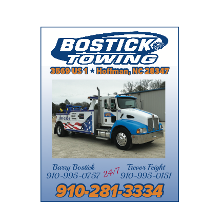 Bostick bp and towing logo